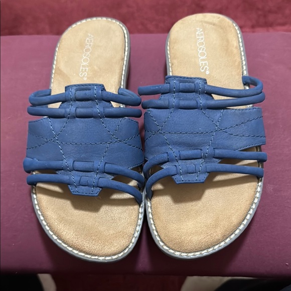 Aerosoles Women's Blue Sandals Size 7 - Picture 1 of 5